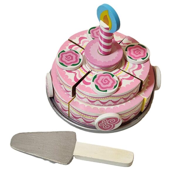 Melissa & Doug Triple-Layer Party Cake | Children's Learning Toy - Picture 1 of 8